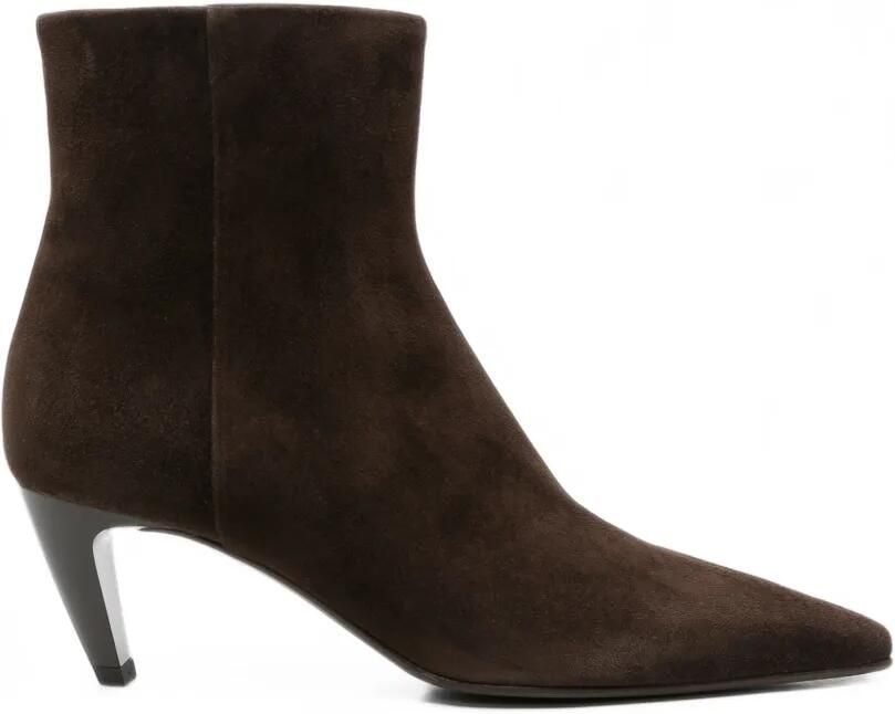 Premiata pointed-toe suede ankle boots Bruin
