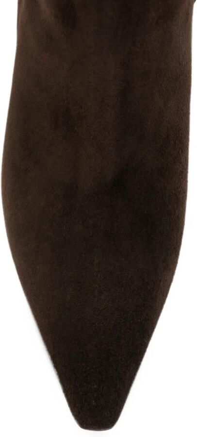 Premiata pointed-toe suede ankle boots Bruin - Foto 3