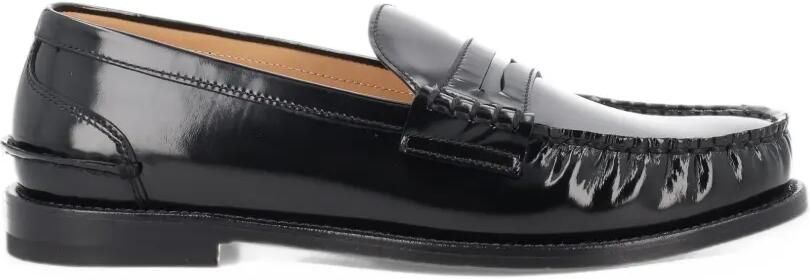 Premiata polished leather loafers Zwart