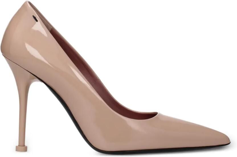 Premiata Pumps met puntige neus en gelakte afwerking Roze