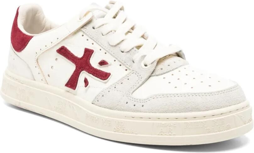 Premiata Quinn panelled leather sneakers Beige - Foto 2