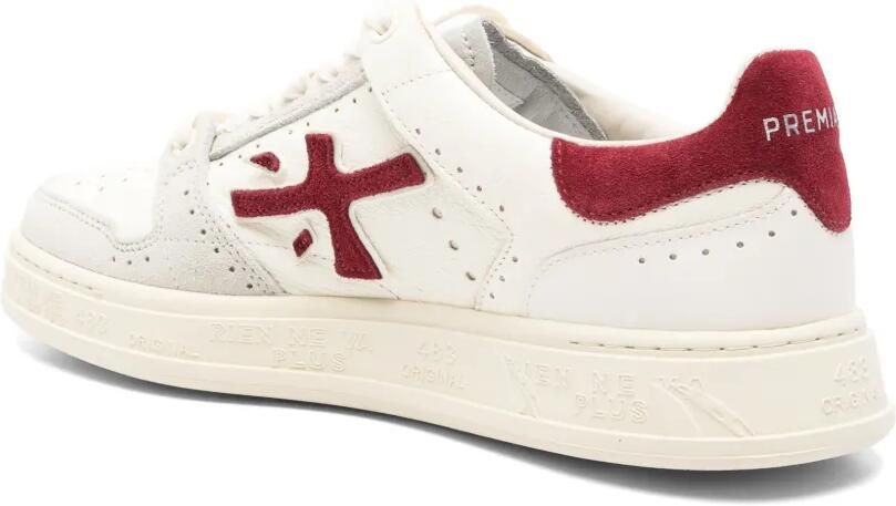 Premiata Quinn panelled leather sneakers Beige - Foto 3