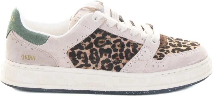 Premiata Quinnd sneakers met stippen Beige