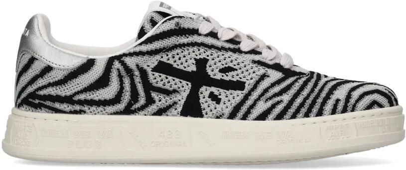 Premiata Qunind sneakers met zebra-print Grijs