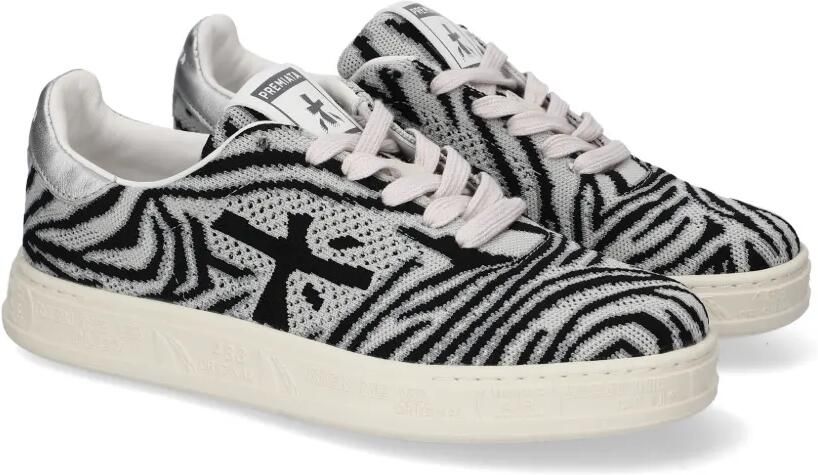 Premiata Qunind sneakers met zebra-print Grijs - Foto 4