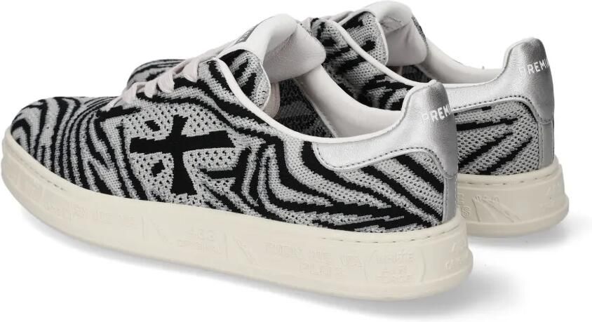 Premiata Qunind sneakers met zebra-print Grijs - Foto 5