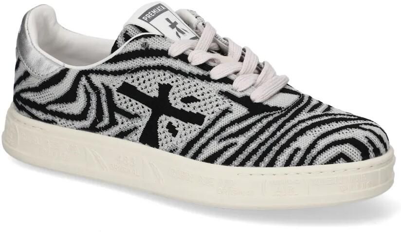 Premiata Qunind sneakers met zebra-print Grijs - Foto 3