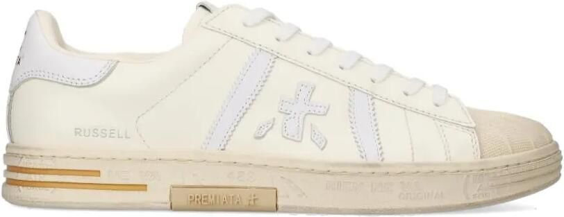 Premiata Russell sneakers met logodetail Beige