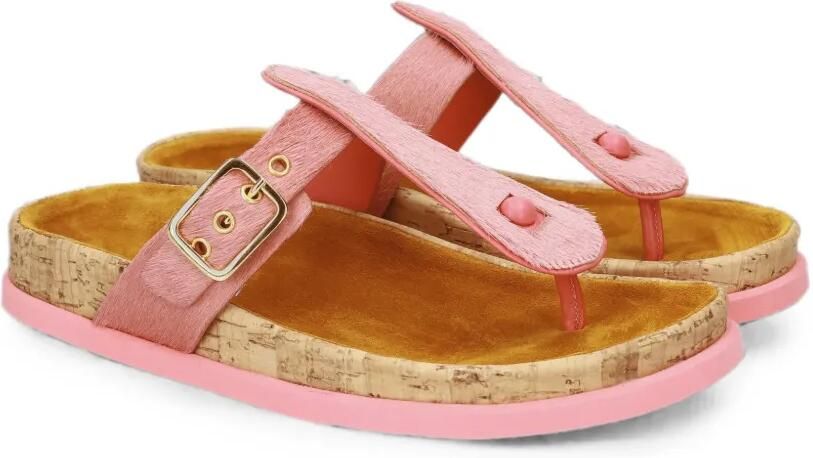 Premiata Sandalen met gespsluiting en kalfshaar Roze - Foto 3