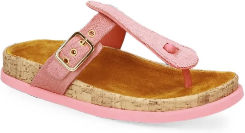 Premiata Sandalen met gespsluiting en kalfshaar Roze - Foto 5