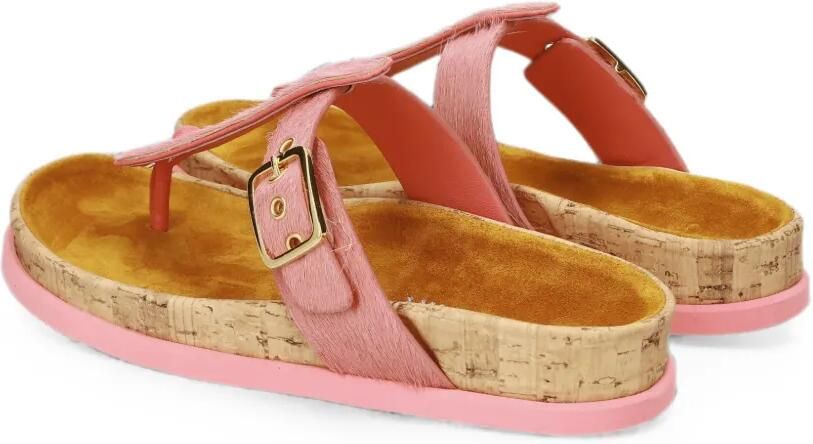 Premiata Sandalen met gespsluiting en kalfshaar Roze - Foto 4