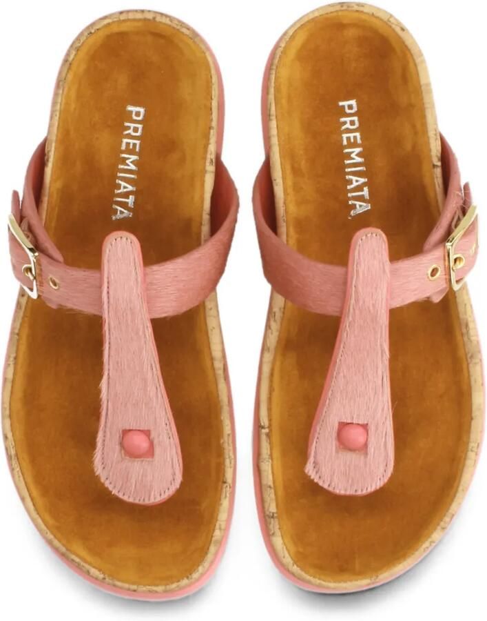 Premiata Sandalen met gespsluiting en kalfshaar Roze - Foto 2