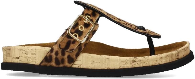 Premiata Sandalen met luipaardprint Beige