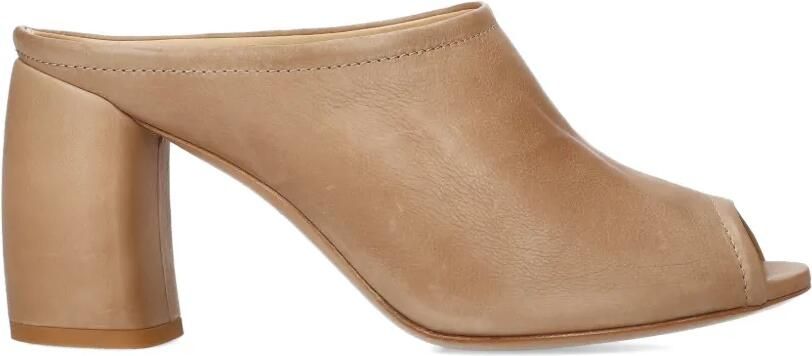 Premiata Sandalen met open neus en hak Beige