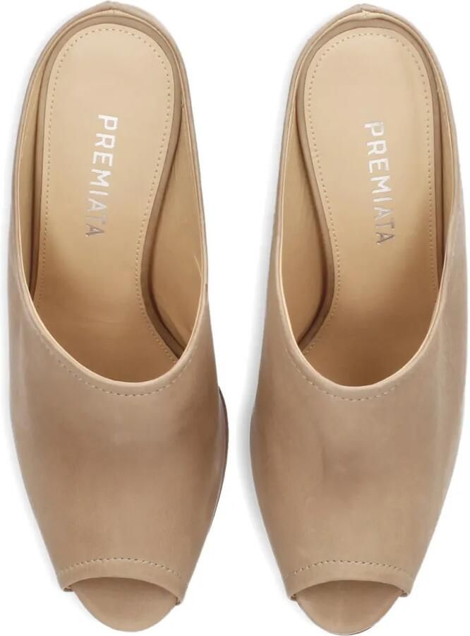 Premiata Sandalen met open neus en hak Beige - Foto 2