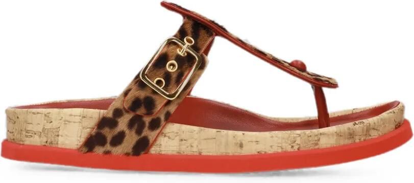 Premiata Sandalen met ponydetail Beige