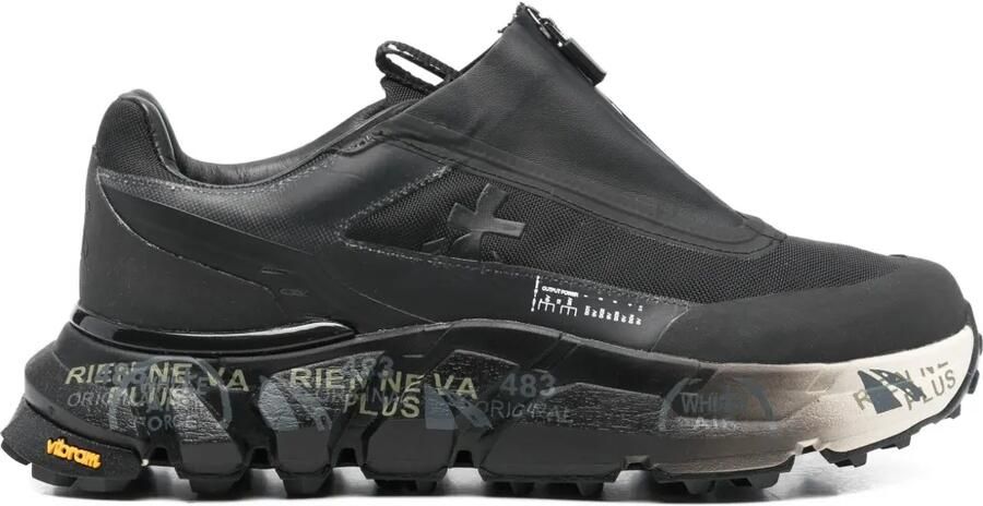Premiata Sciliar sneakers met ritsdetail Zwart