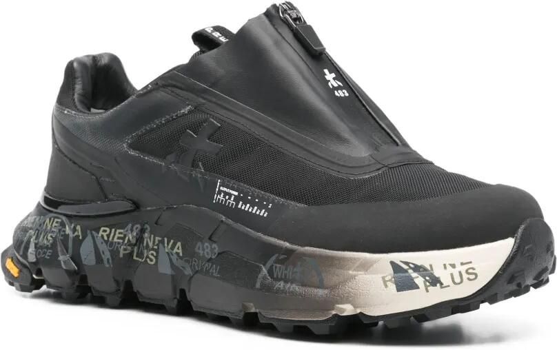 Premiata Sciliar sneakers met ritsdetail Zwart - Foto 2