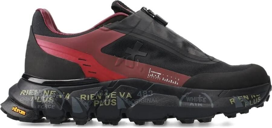 Premiata Sciliard sneakers met ritssluiting Zwart