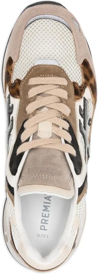 Premiata Sharky-D sneakers met tijgerprint Beige - Foto 3