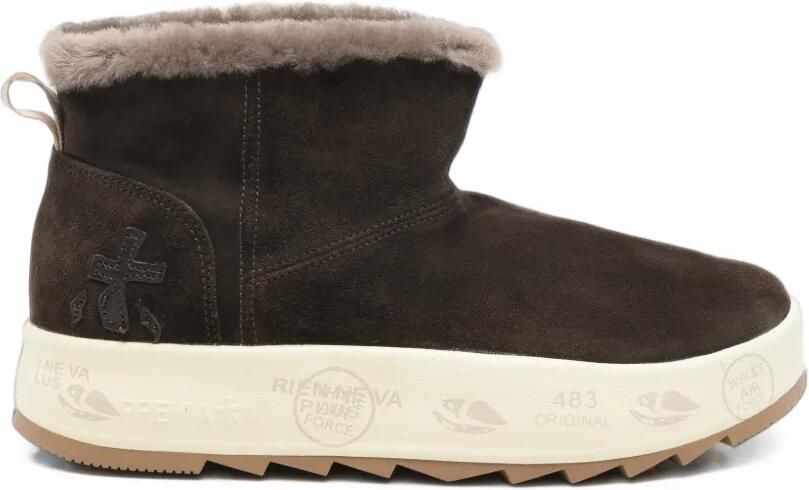 Premiata shearling-trim Newpuffd boots Bruin
