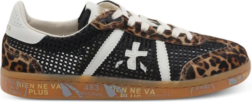 Premiata Sneakers met dierenprint Zwart