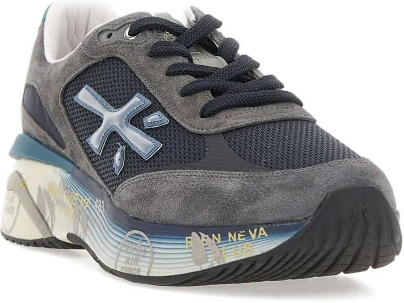 Premiata Sneakers met logo en hak Blauw - Foto 3
