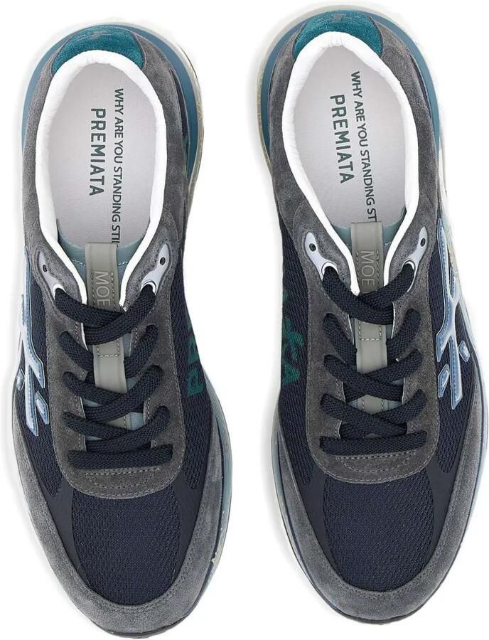 Premiata Sneakers met logo en hak Blauw - Foto 2