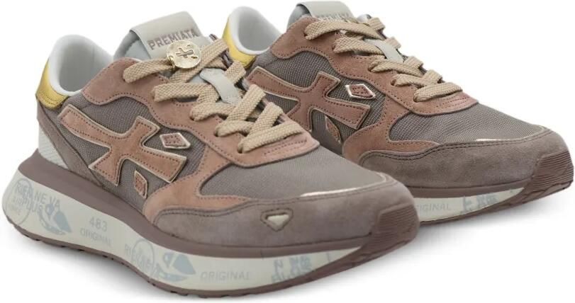 Premiata Sneakers met logopatch Beige - Foto 3