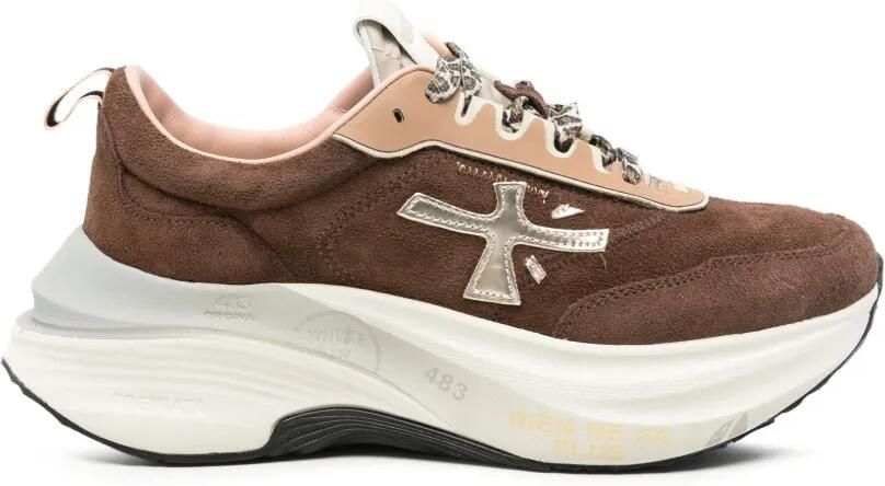 Premiata Sneakers met luipaardprint Bruin