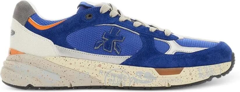 Premiata Sneakers met suède vlakken Blauw
