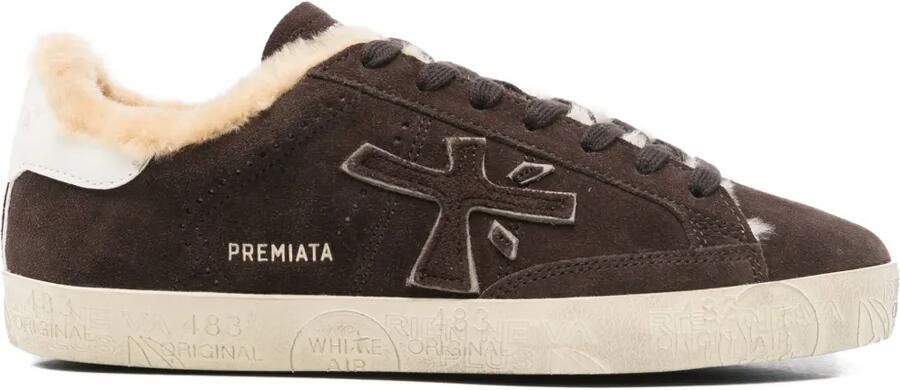 Premiata Steven 7897M gevoerde sneakers Bruin