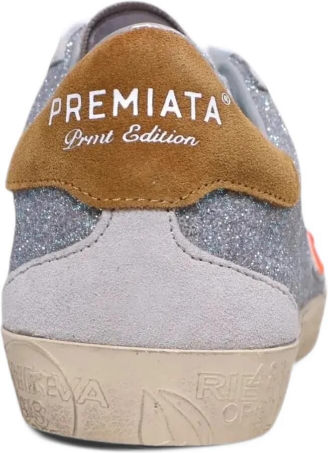 Premiata Steven 8498 glitter-effect sneakers Zilver