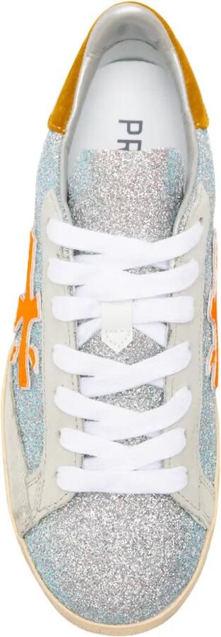 Premiata Steven 8498 glitter-effect sneakers Zilver - Foto 4
