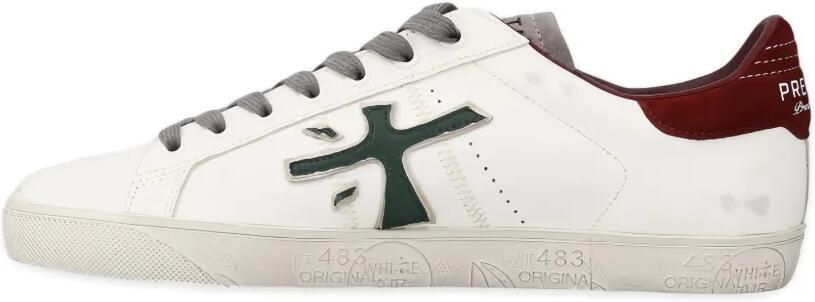 Premiata Steven leren sneakers verfraaid met logo Wit - Foto 5