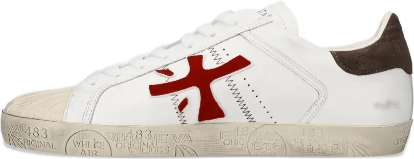 Premiata Steven leren sneakers Wit - Foto 5