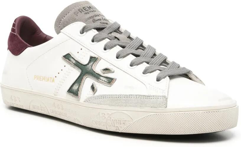 Premiata Steven logo-patch sneakers Wit - Foto 2
