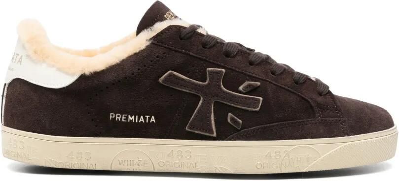 Premiata Steven shearling-lined sneakers Bruin