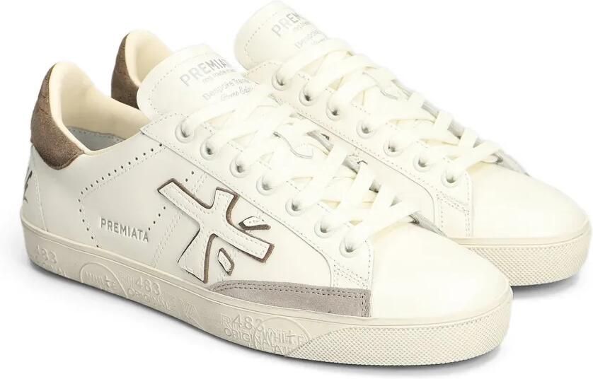 Premiata Steven sneakers met logopatch Beige - Foto 4