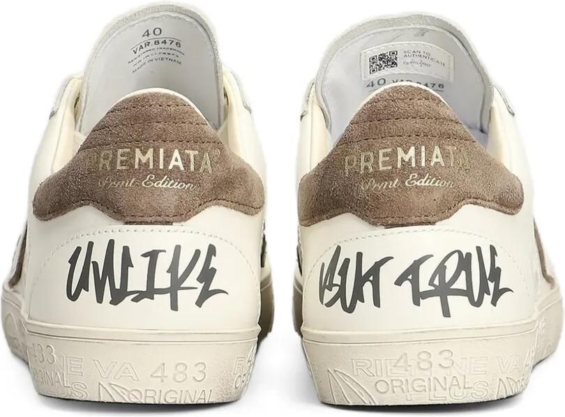 Premiata Steven sneakers met logopatch Beige - Foto 3