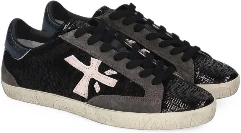 Premiata Steven sneakers verfraaid met pailletten Zwart - Foto 3