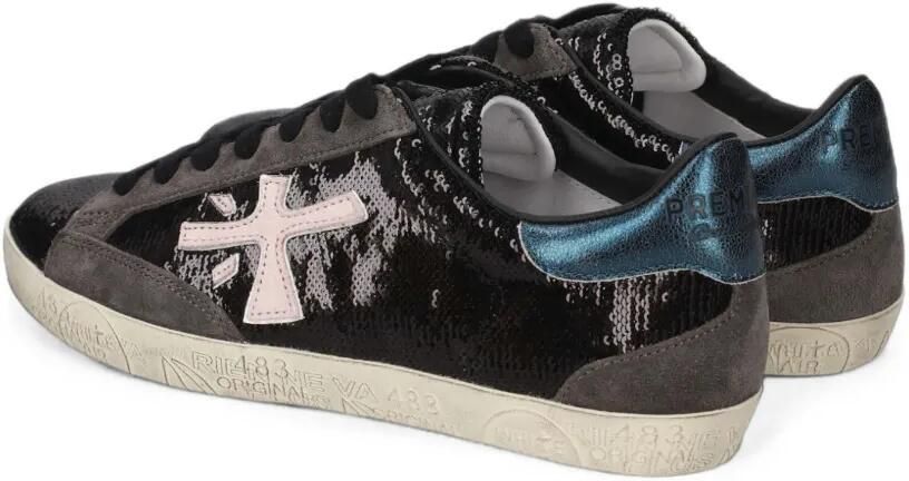 Premiata Steven sneakers verfraaid met pailletten Zwart - Foto 4