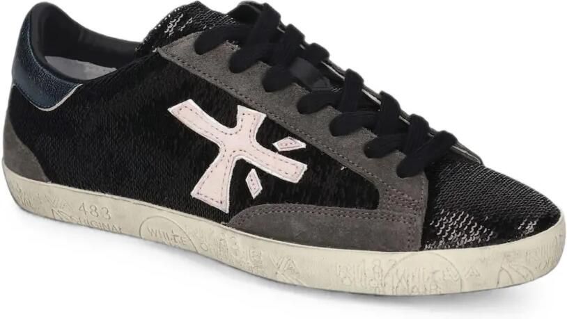 Premiata Steven sneakers verfraaid met pailletten Zwart - Foto 2