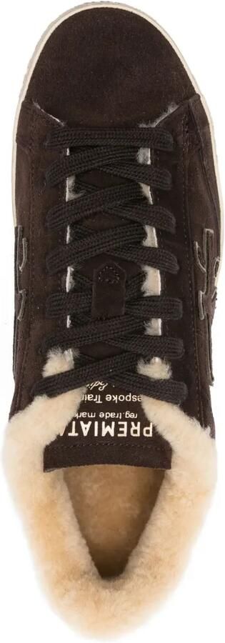 Premiata Steven suède sneakers met lammy voering Bruin - Foto 4