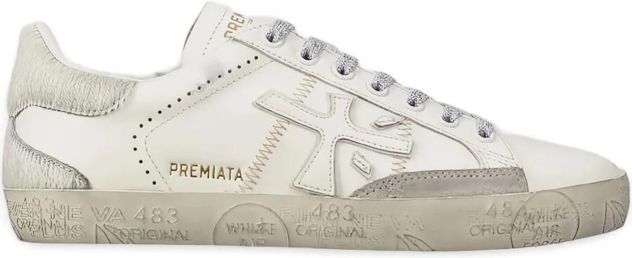 Premiata Stevend sneakers met geborduurd logo Wit