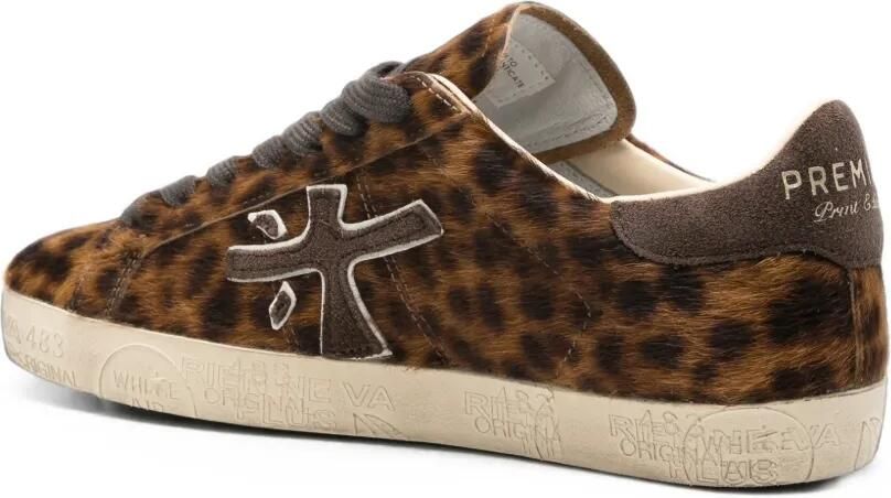 Premiata Stevend sneakers met luipaard-print Bruin - Foto 3
