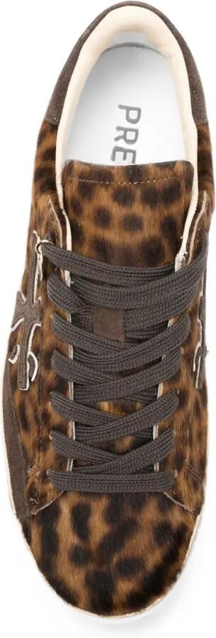 Premiata Stevend sneakers met luipaard-print Bruin - Foto 4