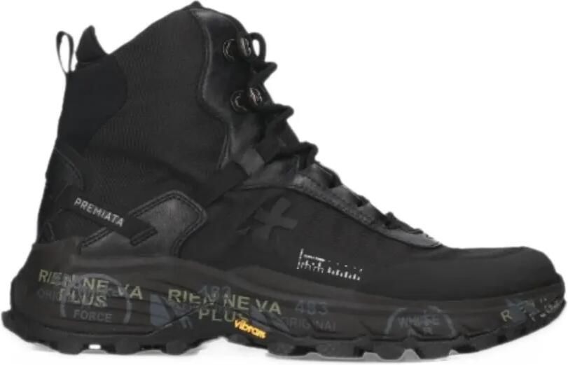Premiata Trivor logo-embellishment boots Zwart