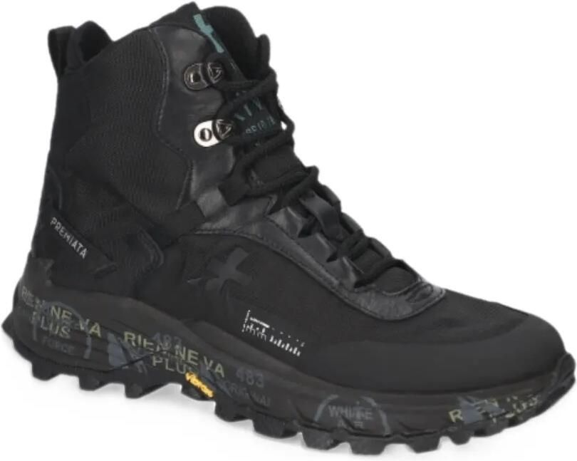 Premiata Trivor logo-embellishment boots Zwart - Foto 3