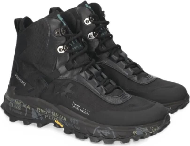 Premiata Trivor logo-embellishment boots Zwart - Foto 4